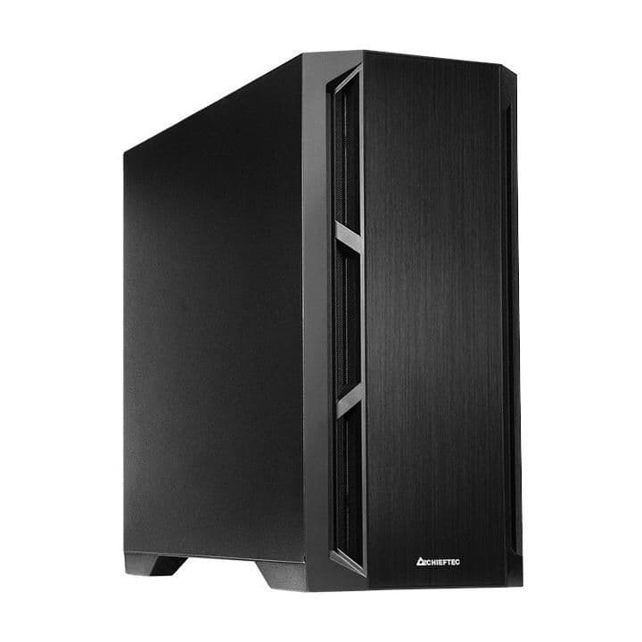 Chieftec APEX Q ATX Mid Tower Black with USB 3.2 Gen 2 Type-C and USB 3.2 Gen 1 Type-A image