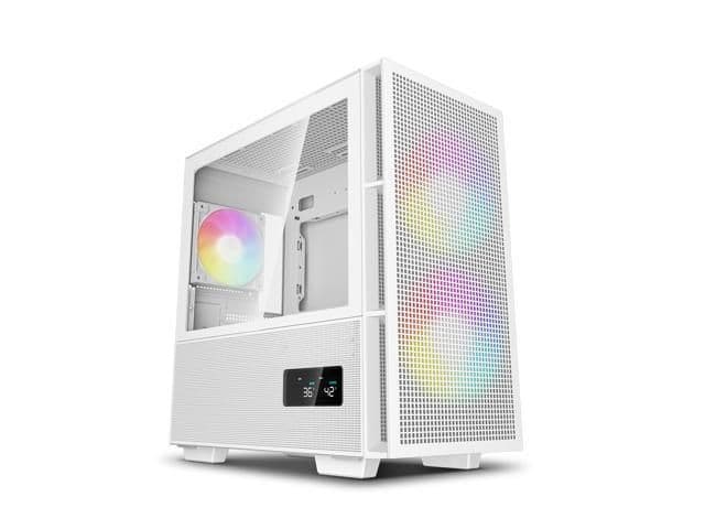 Deepcool CH360 DIGITAL Micro ATX Mid Tower White Tempered Glass Side Panel, USB 3.2 Gen 1 Type-C USB 3.2 Gen 1 Type-A main image