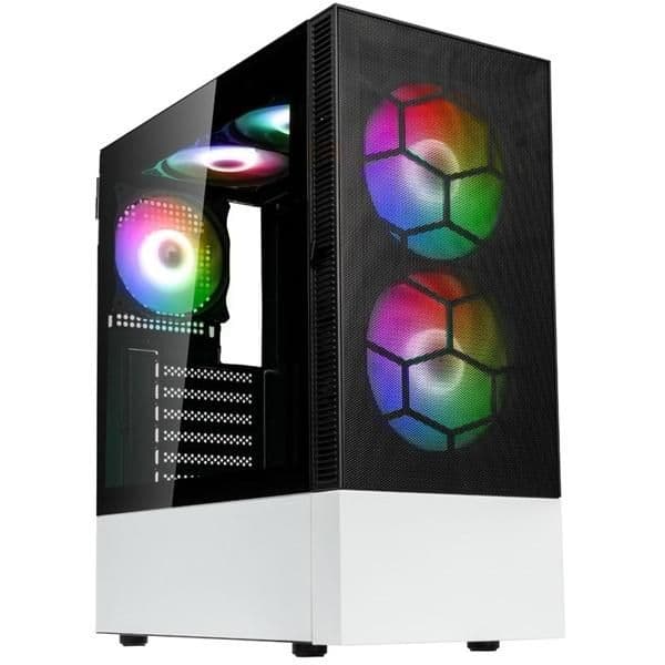 KOLINK Observatory MX Mesh ARGB ATX Mid Tower Black / White Tempered Glass main image