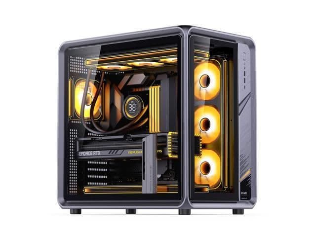 Jonsbo BO400 ATX Mid Tower Gray / Black Tempered Glass Side Panel, USB 3.2 Gen 2 Type-C USB 3.2 Gen 1 Type-A main image