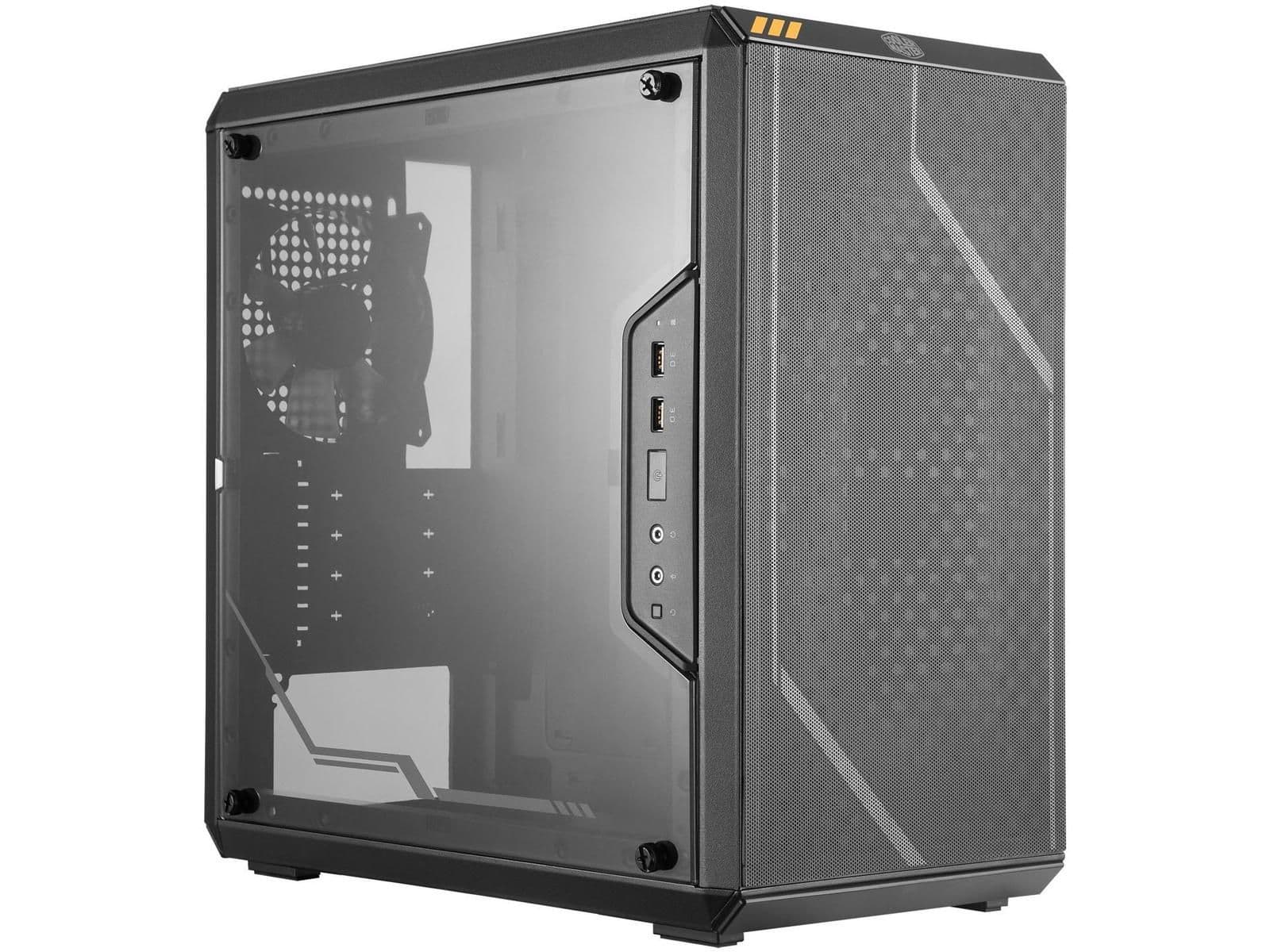 Cooler Master MasterBox Q300L TUF Gaming Edition Micro ATX Mini Tower Black with Acrylic Side Panel image