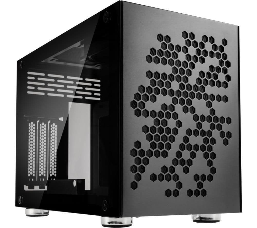 KOLINK Rocket Heavy Mini-ITX Desktop Black with Tempered Glass Side Panel and Front Panel: USB 3.2 Gen 2 Type-C, USB 3.2 Gen 1 Type-A, USB 2.0 Type-A main image
