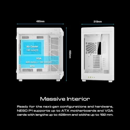GAMDIAS NESO P1 ATX Full Tower Tempered Glass Side Panel image
