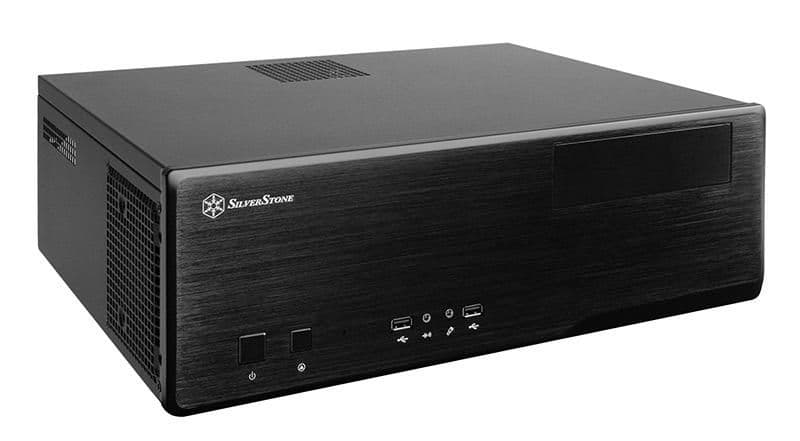 Silverstone GD05B-USB3.0 HTPC Black USB 3.2 Gen 1 Type-A Front Panel main image