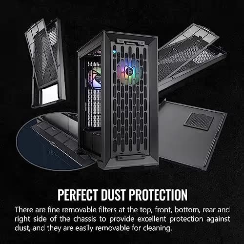 Thermaltake CTE T500 ATX Full Tower Black Tempered Glass USB 3.2 Gen 2 Type-C USB 3.2 Gen 1 Type-A image