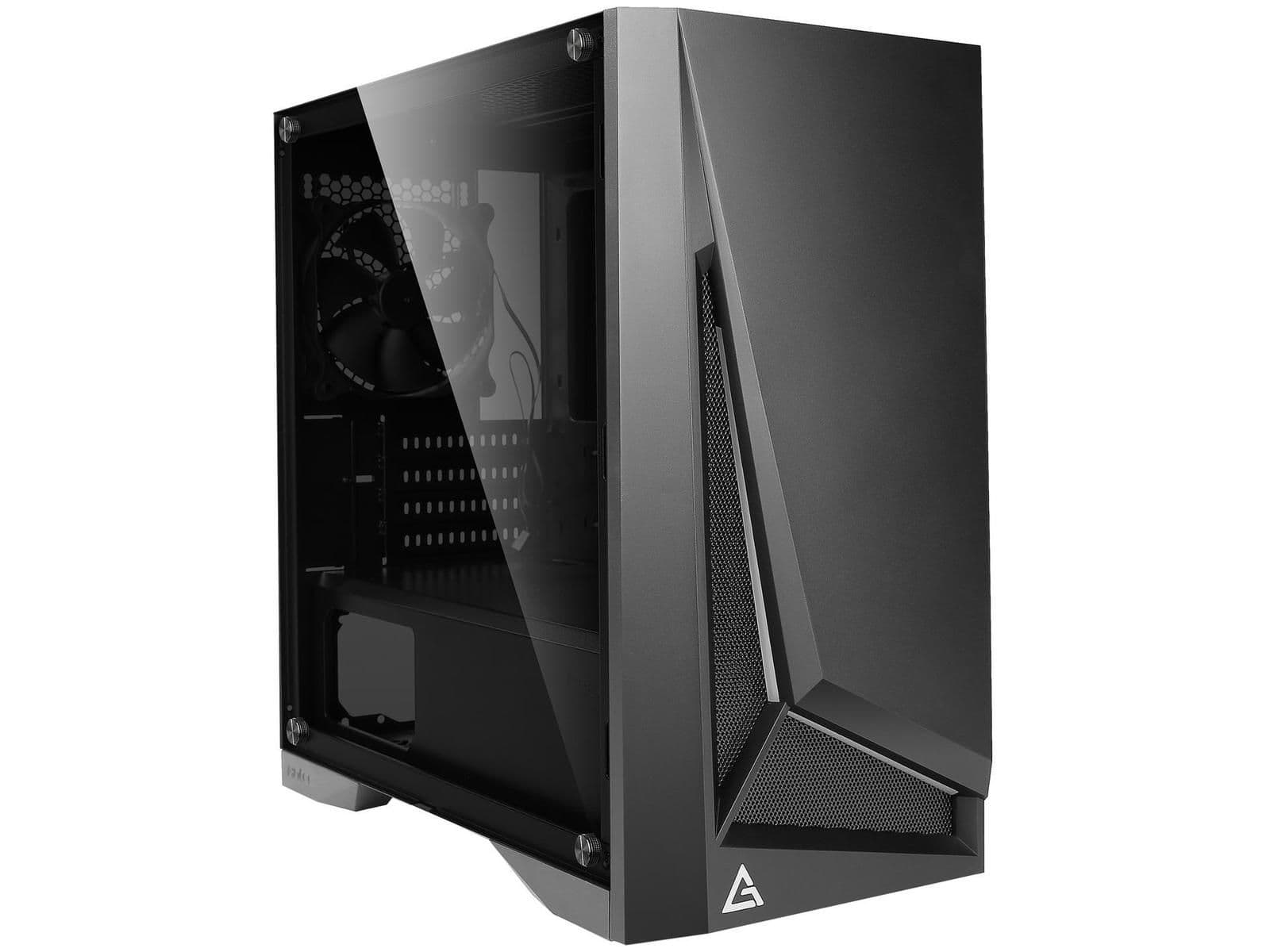 Antec Dark Phantom DP301M Micro ATX Mid Tower Black with Acrylic Side Panel and USB 3.2 Gen 1 Type-A main image