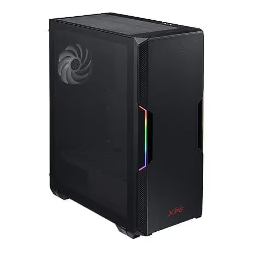 ADATA XPG STARKER ATX Mid Tower Black with Tempered Glass Side Panel, USB 3.2 Gen 1 Type-A Front Panel, and 400 x 215 x 465 mm Dimensions image