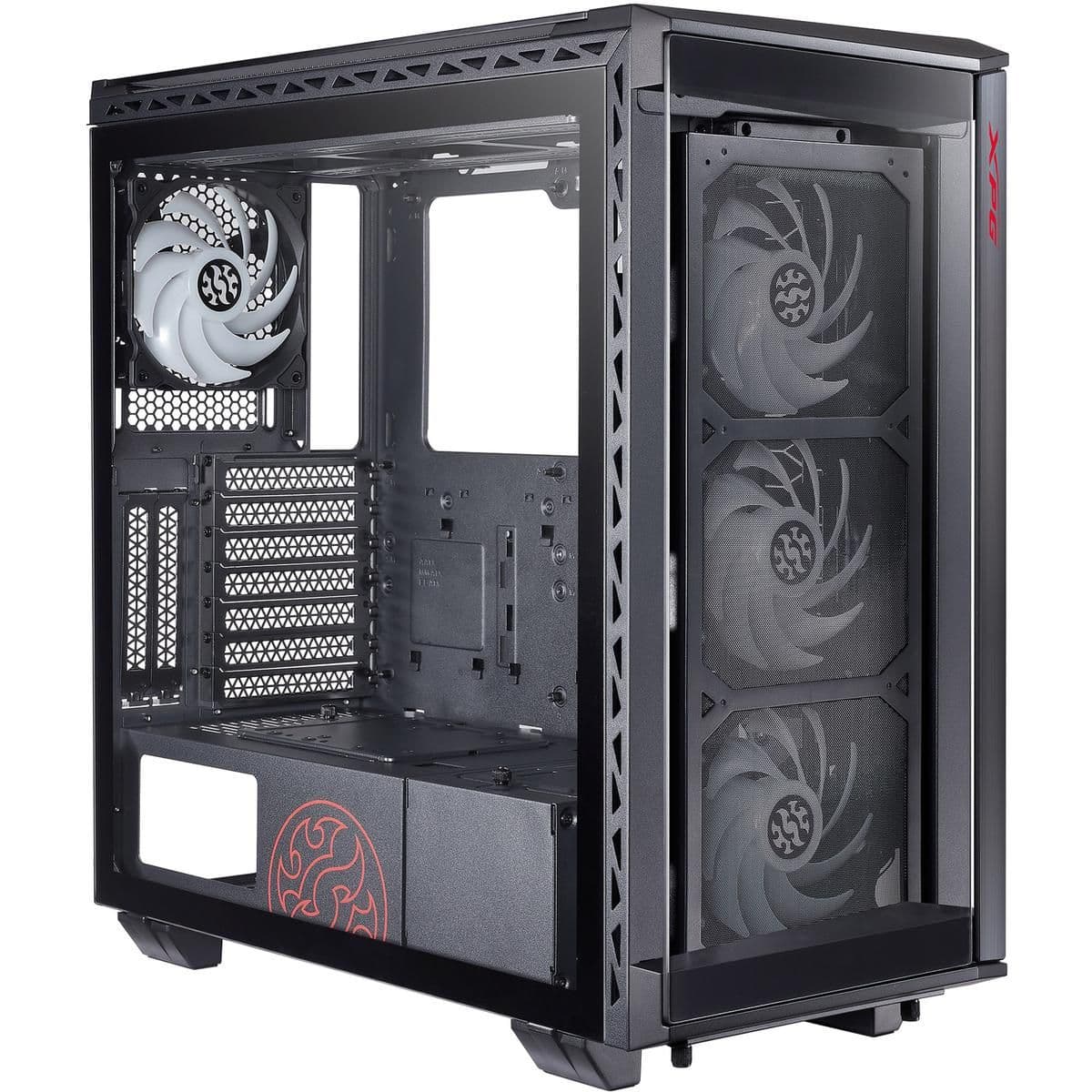 ADATA XPG Battlecruiser ATX Mid Tower Black Tempered Glass Side Panel, USB 3.2 Gen 2 Type-C, USB 3.2 Gen 1 Type-A main image