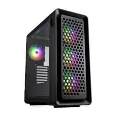 FSP Group CUT593P ATX Full Tower Black with Tempered Glass Side Panel and USB 3.2 Gen 2 Type-C USB 3.2 Gen 1 Type-A image