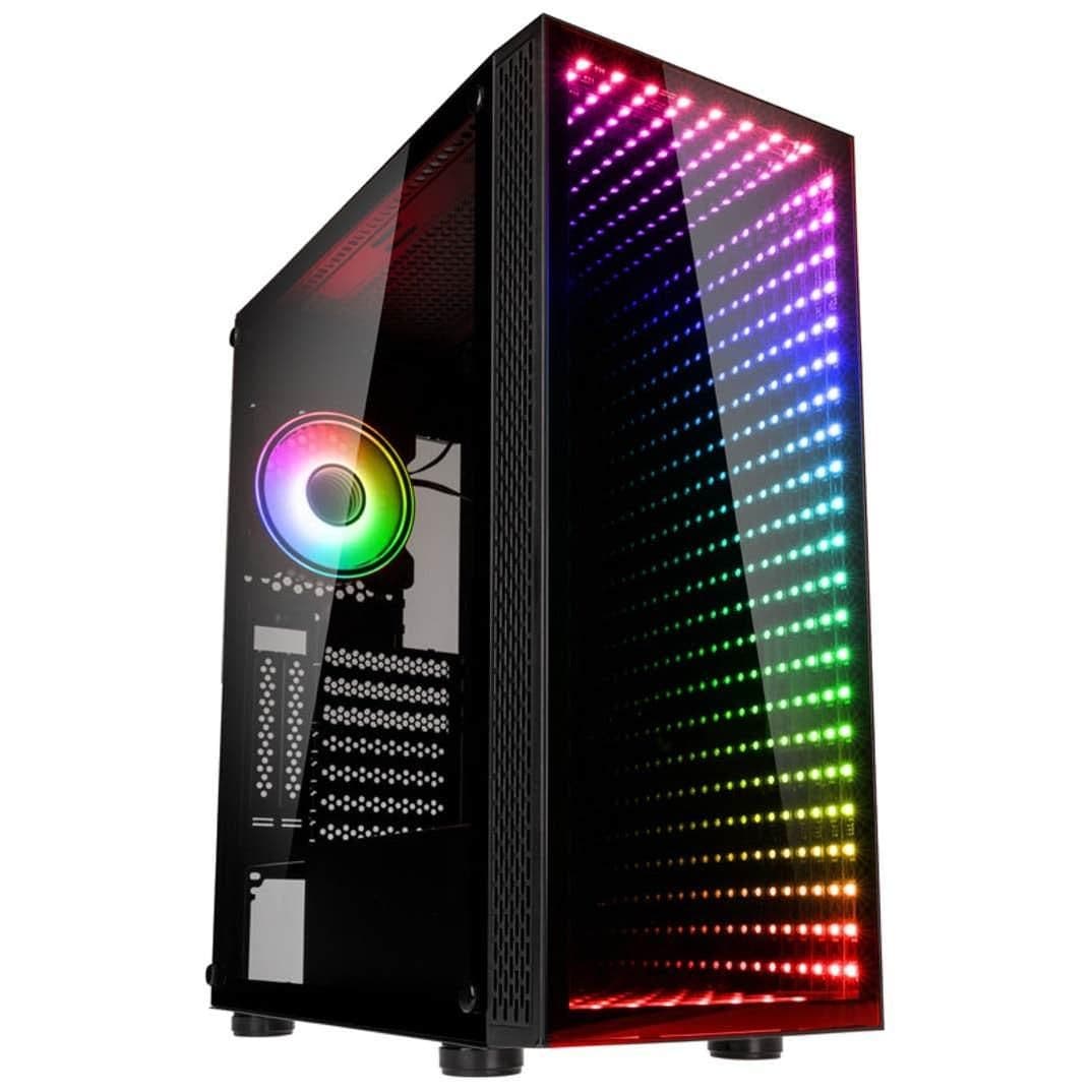 KOLINK Void Rift ATX Mid Tower Black Tempered Glass Side Panel image