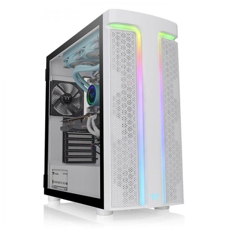 Thermaltake H590 ATX Mid Tower White Tempered Glass ARGB image