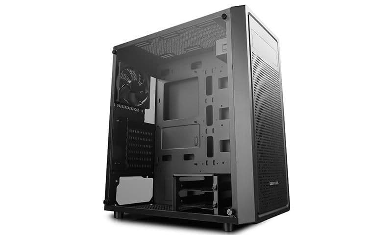 Deepcool E-Shield ATX Mid Tower Black Tempered Glass Side Panel main image