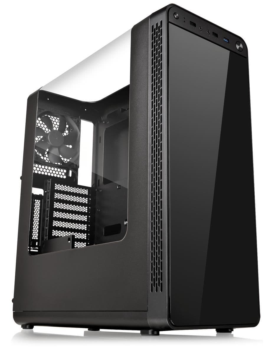 Thermaltake View 27 ATX Mid Tower Black with Acrylic Side Panel and USB 3.2 Gen 1 Type-A USB 2.0 Type-A Front Panel USB main image