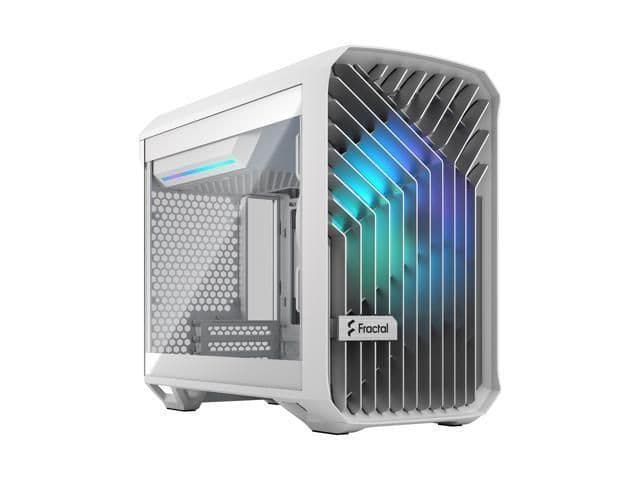Fractal Design Torrent Nano RGB Mini-ITX Tower White Tempered Glass image