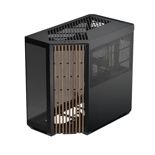 APNX V1 ATX Mid Tower Black / Brown with Tempered Glass Side Panel main image