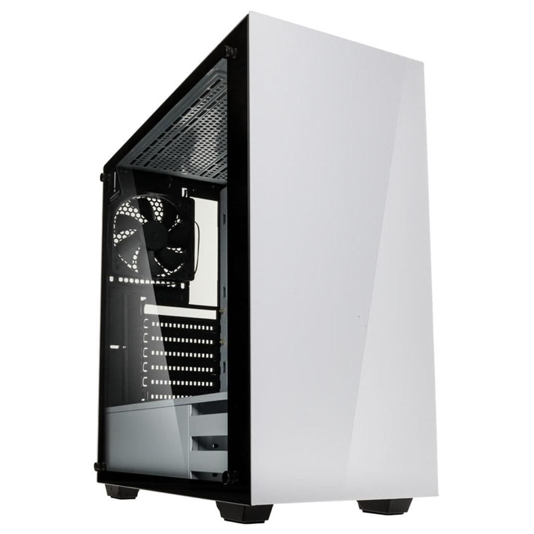 KOLINK STRONGHOLD ATX Mid Tower White / Black Tempered Glass Side Panel main image