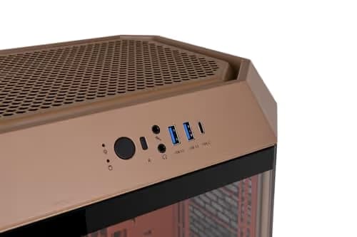 Thermaltake The Tower 300 MicroATX Mini Tower Tempered Glass Side Panel - Gravel Sand image