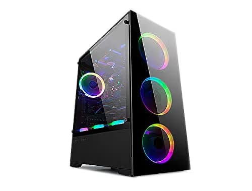 BGears b-Voguish ATX Mid Tower Black with RGB, Tempered Glass Side Panel main image