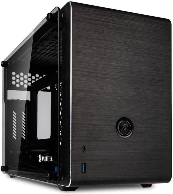 RAIJINTEK OPHION Mini-ITX Desktop Black Acrylic Side Panel main image