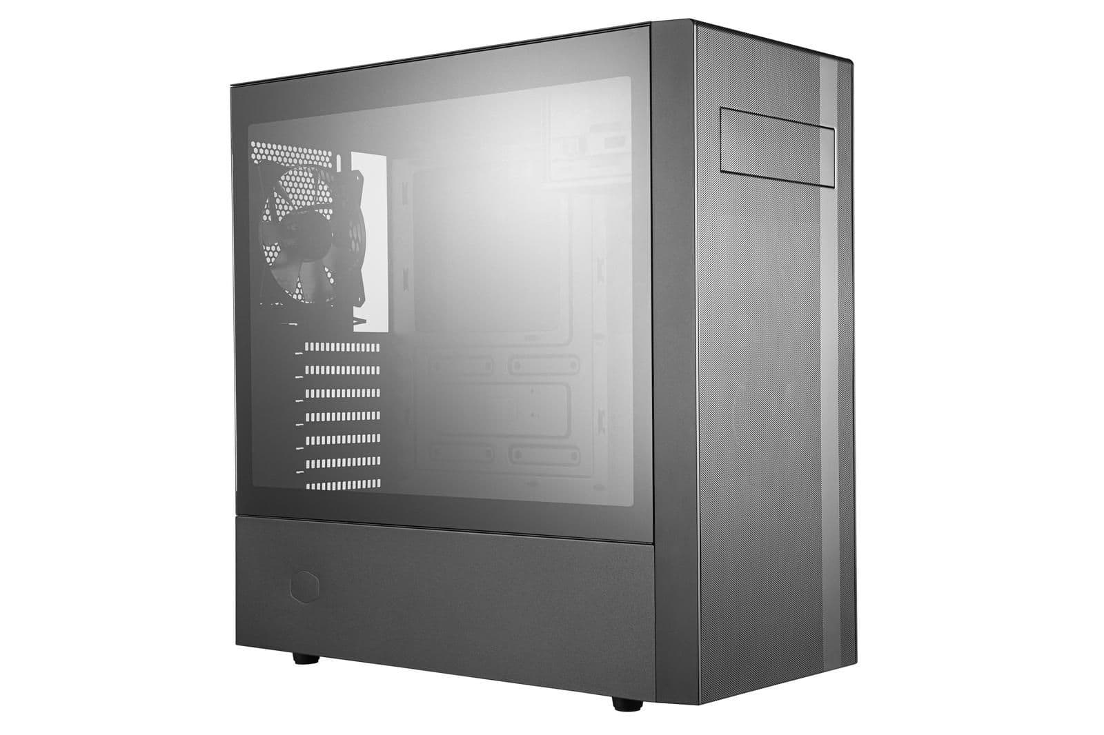 Cooler Master MasterBox NR600 (w/ODD) ATX Mid Tower Black Tempered Glass Side Panel, USB 3.2 Gen 1 Type-A Front Panel main image