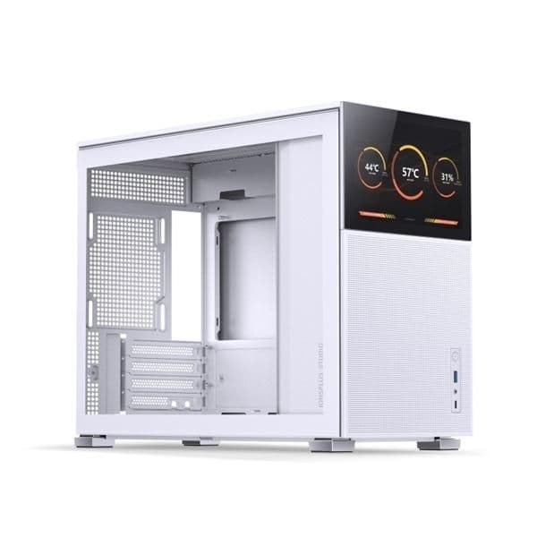 Jonsbo D31 MESH Screen Micro ATX Mini Tower White Tempered Glass Side Panel main image