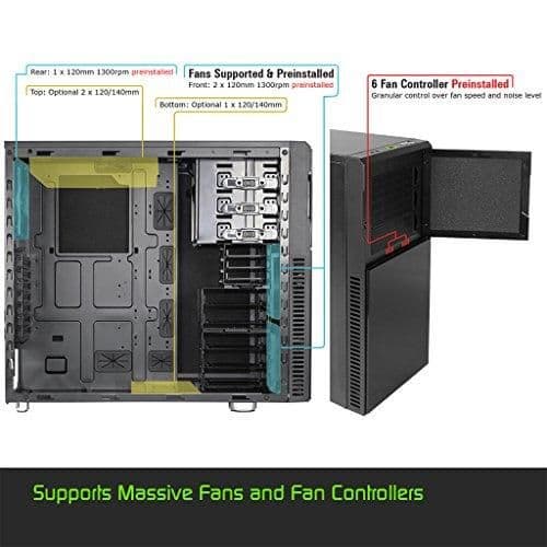 Nanoxia Deep Silence 3 ATX Mid Tower Black / Silver with USB 3.2 Gen 1 Type-A and USB 2.0 Type-A main image