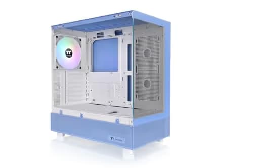 Thermaltake View 270 TG ARGB Hydrangea Blue Mid Tower Chassis Tempered Glass Side Panel image
