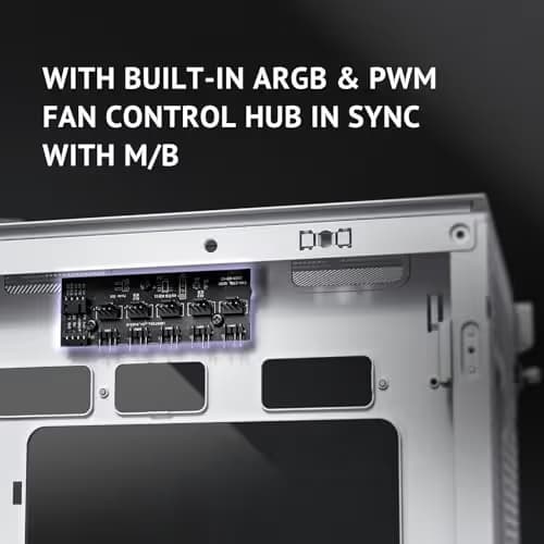 Antec FLUX ATX Mid Tower White / Brown with Tempered Glass Side Panel image