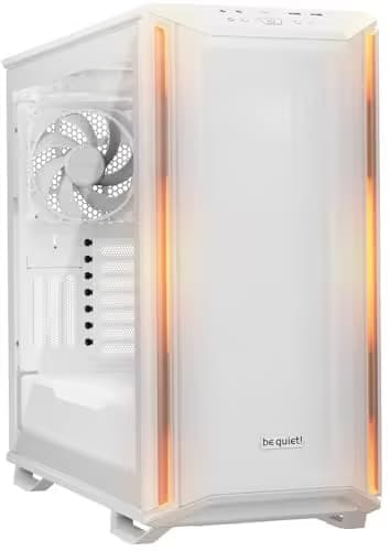be quiet! Dark Base 701 ATX Mid Tower White Tempered Glass Side Panel image
