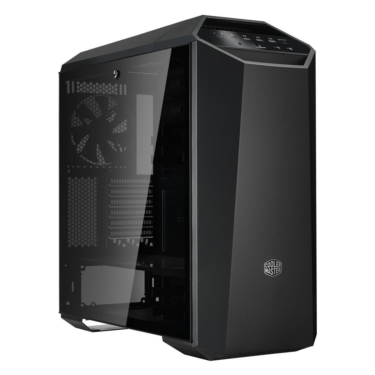 Cooler Master MasterCase MC500M ATX Mid Tower Black with Tempered Glass Side Panel and USB 3.2 Gen 1 Type-A Front Panel image