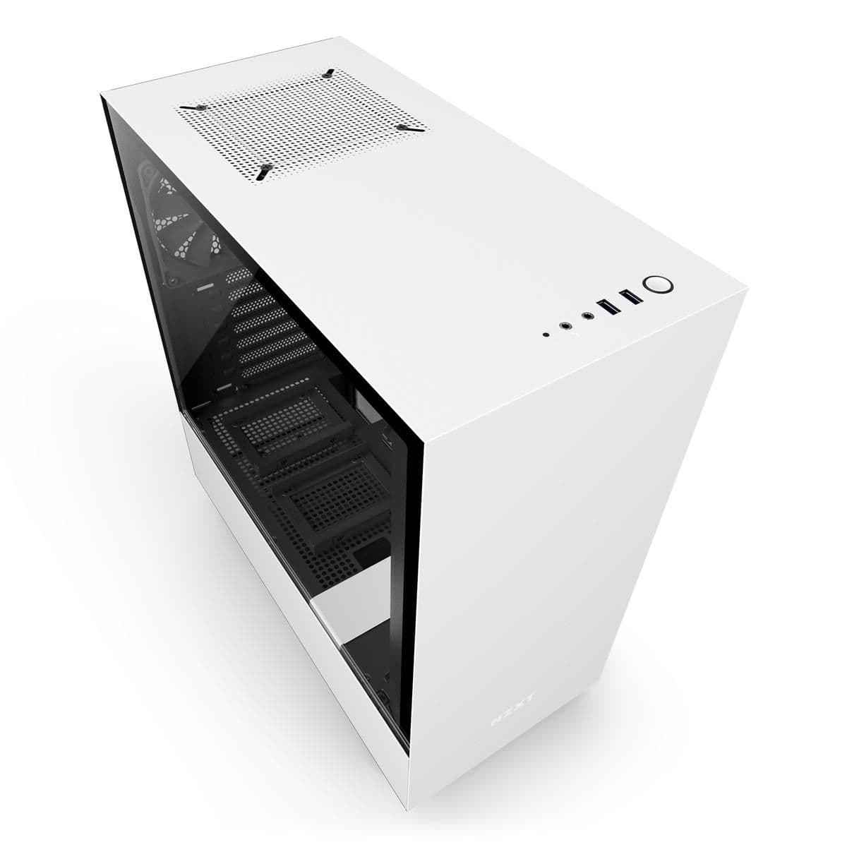 NZXT H500 ATX Mid Tower White with Tempered Glass Side Panel and USB 3.2 Gen 1 Type-A main image