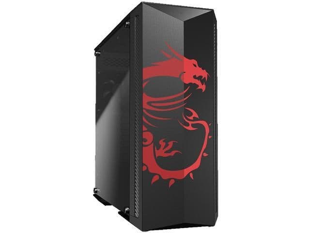 MSI MPG GUNGNIR 100D ATX Mid Tower Black / Red with Tempered Glass Side Panel, USB 3.2 Gen 1 Type-A, 510 x 227 x 525 image