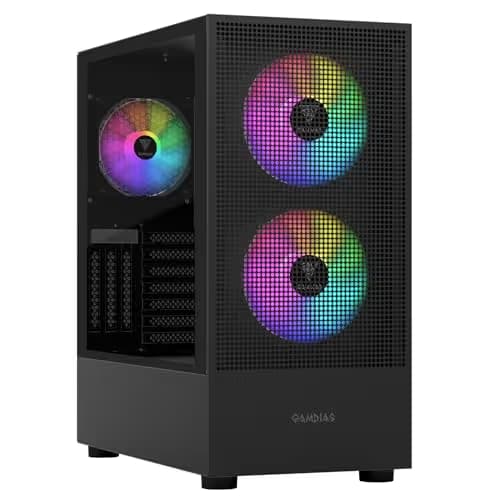 GAMDIAS TALOS E3 MESH ELITE ATX Mid Tower Black Tempered Glass main image
