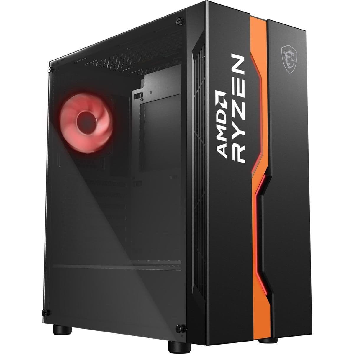 MSI MAG VAMPIRIC 011C ATX Mid Tower Black Tempered Glass Side Panel main image