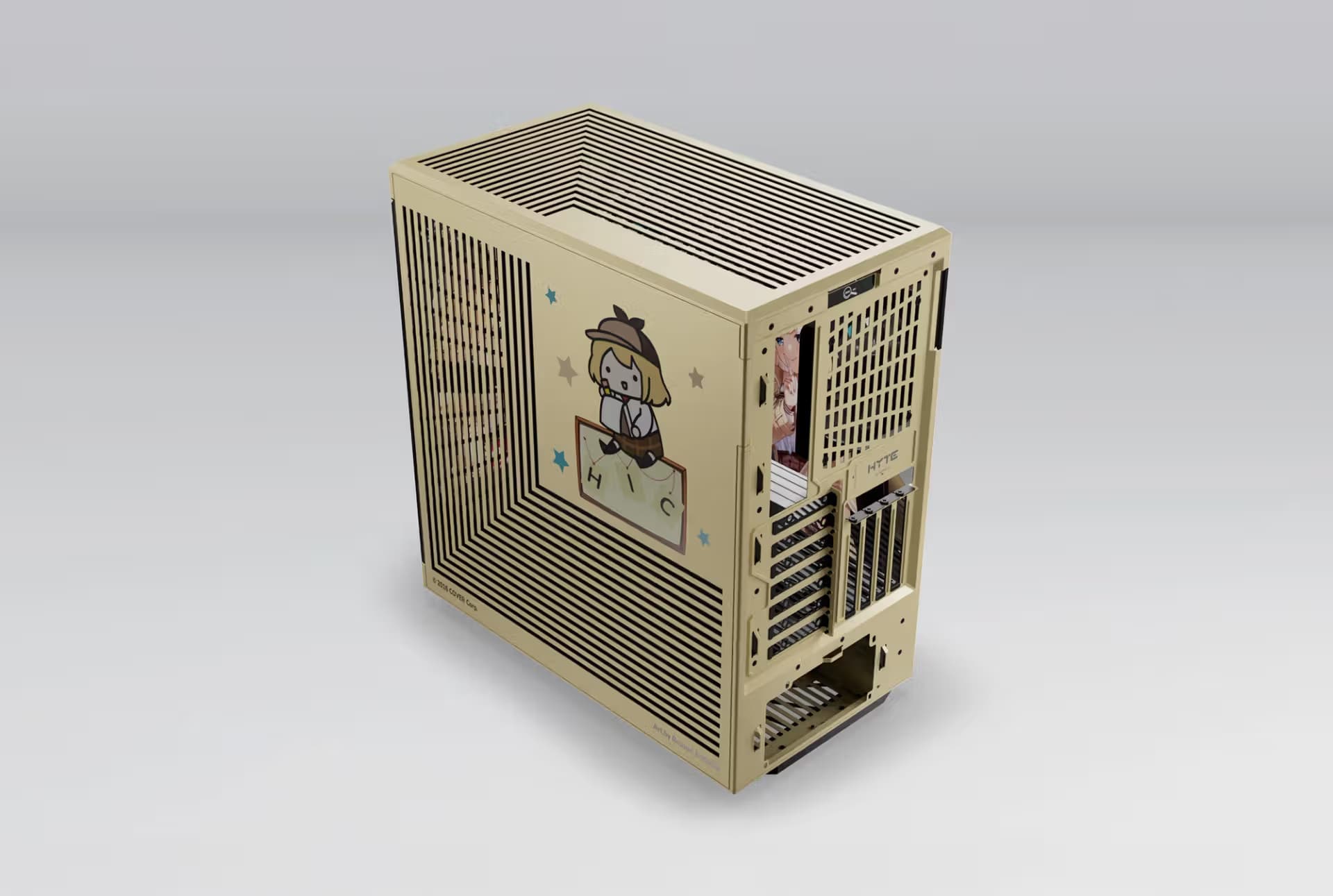 HYTE Watson Amelia Y40 ATX Mid Tower Gold / Black with Tempered Glass Side Panel image