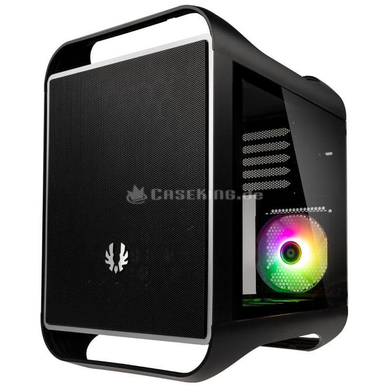 BitFenix Prodigy M 2022 ARGB MicroATX Mini Tower Black / White Tempered Glass Side Panel image