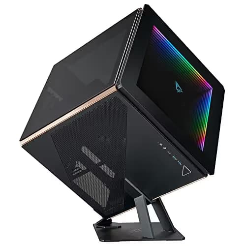 Azza Regis ATX Mid Tower Black Tempered Glass main image