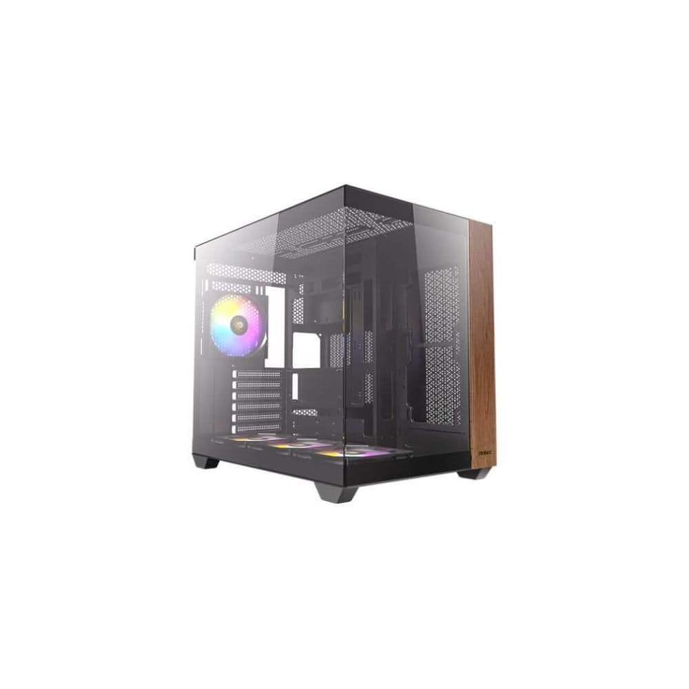 Antec CX800 ATX Mid Tower Black/Brown Tempered Glass Side Panel, Wood ARGB main image