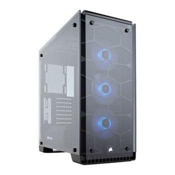 Corsair Crystal 570X RGB ATX Mid Tower Black Tempered Glass Side Panel, RGB main image