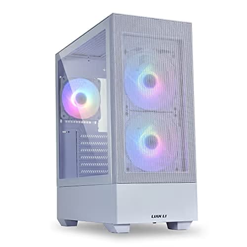Lian Li LANCOOL 205 Mesh ATX Mid Tower White / Black Tempered Glass Side Panel image