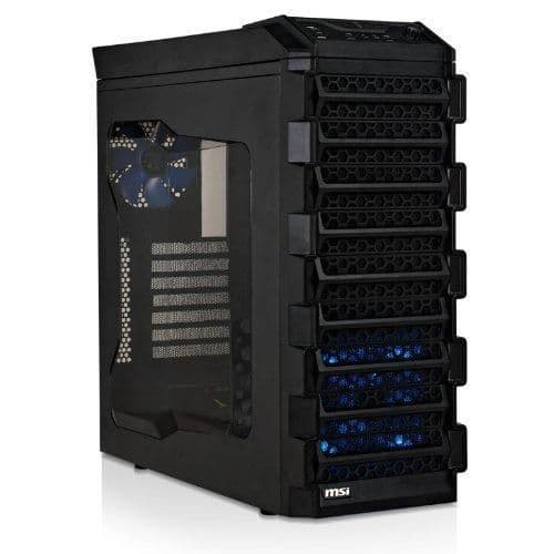 MSI Blitz ATX Mid Tower Black / Blue Acrylic Side Panel w/650 W Power Supply image