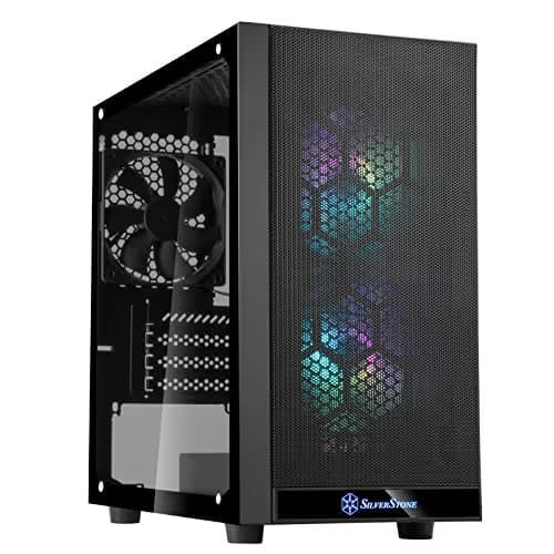 Silverstone PS15 PRO MicroATX Mid Tower Black Tempered Glass Side Panel image