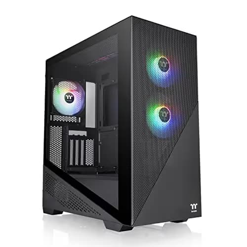 Thermaltake Divider 370 ATX Mid Tower Black Tempered Glass Side Panel ARGB main image