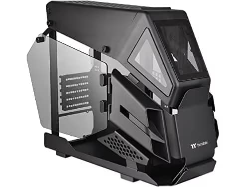 Thermaltake AH T200 Micro ATX Mid Tower Black Tempered Glass Side Panel with USB 3.2 Gen 2 Type-C and USB 3.2 Gen 1 Type-A image