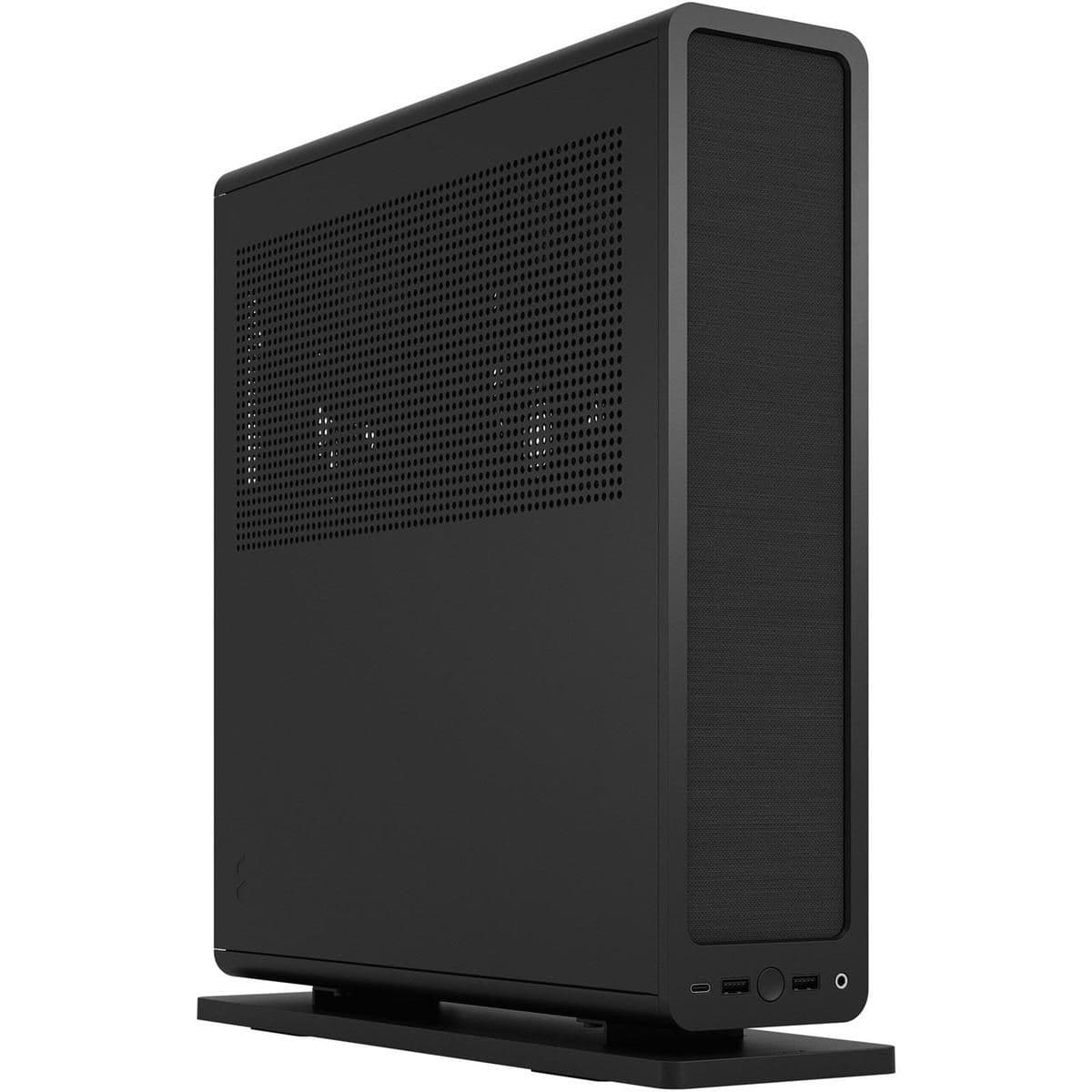 Fractal Design Ridge PCIe 3.0 Mini-ITX Tower Black Mesh Side Panel, USB 3.2 Gen 2 Type-C, USB 3.2 Gen 1 Type-A image