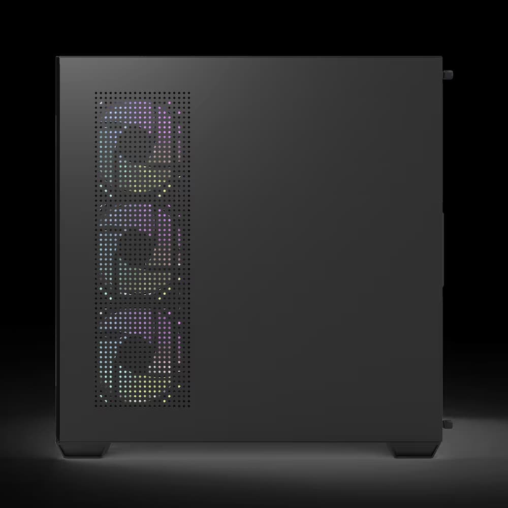 darkFlash DS900 ATX Mid Tower Black with Tempered Glass Side Panel and USB 3.2 Gen 1 Type-A, USB 2.0 Type-A Front Panel PWM ARGB Fans image