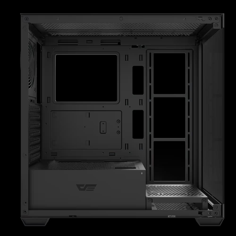 darkFlash DS900 ATX Mid Tower Black with Tempered Glass Side Panel and USB 3.2 Gen 1 Type-A, USB 2.0 Type-A Front Panel PWM ARGB Fans image