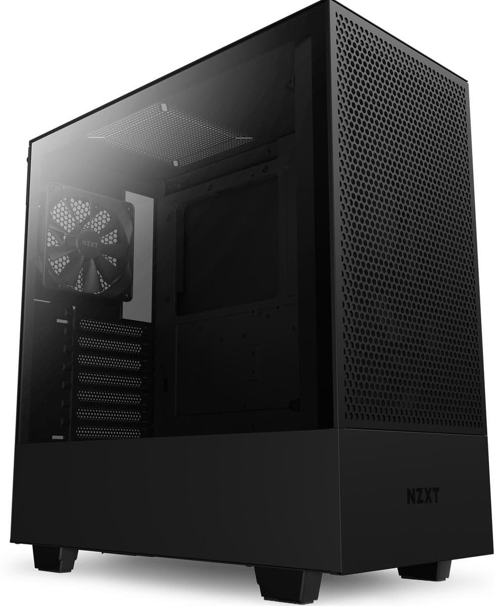 NZXT H510 Flow ATX Mid Tower Black with Tempered Glass Side Panel and USB 3.2 Gen 2 Type-C, USB 3.2 Gen 1 Type-A main image