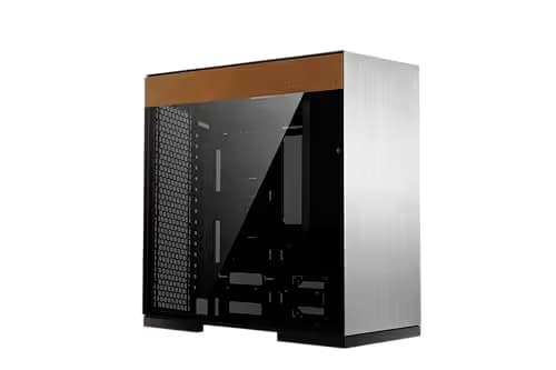 Geometric Future Model 8 ATX Mid Tower Black / Orange with Tinted Tempered Glass Side Panel, USB 3.2 Gen 2 Type-C, USB 3.2 Gen 1 Type-A, USB 2.0 Type-A, and 500 x 230 x 500 Dimensions main image