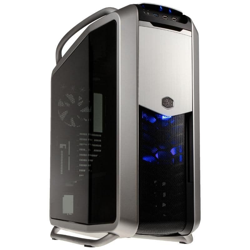 Cooler Master Cosmos II ATX Full Tower Black / Silver with Tinted Tempered Glass Side Panel and USB 3.2 Gen 1 Type-A USB 2.0 Type-A image